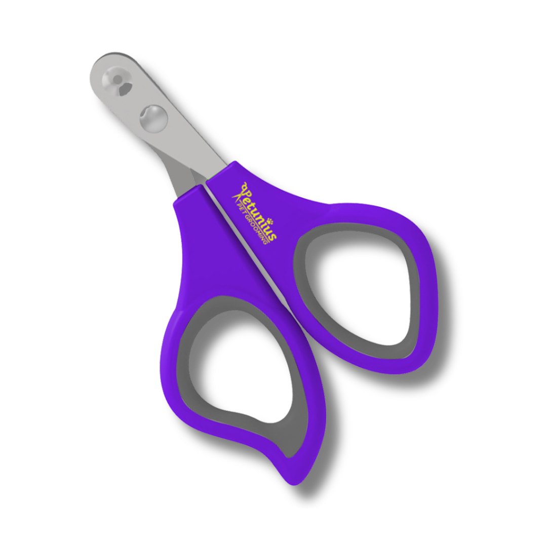 TIJERA CORTAUÑAS MINI CON HOYO DE PRECISION Y MANGO ANTIDERRAPANTE PETUNIUS by SUNNY