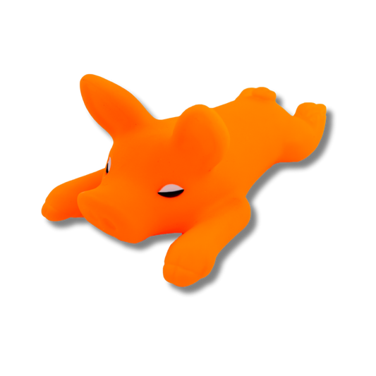 TINNY CHUMS CERDITO DE VINIL C/SONIDO TIPO SQUEAKY 11cm BY SHARPAW