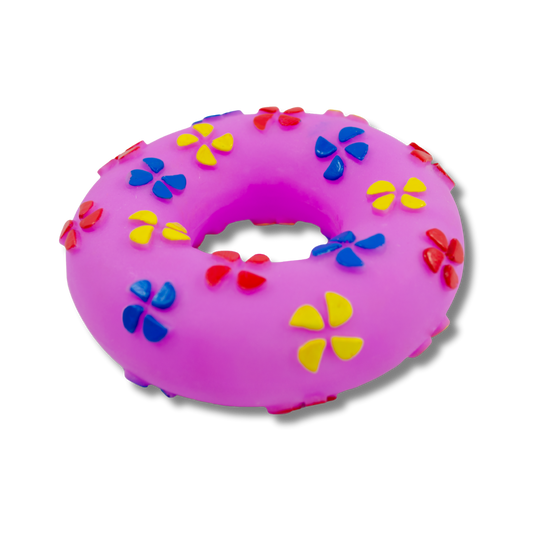 TINNY CHUMS DONA DE VINIL C/HUELLAS Y SONIDO TIPO SQUEAKY 11cm BY SHARPAW