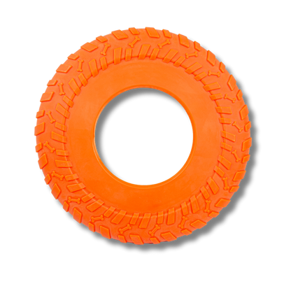 TINNY CHUMS FRISBEE DE GOMA TIPO ANILLO 10 25.5cm azul y naranja by SHARPAW
