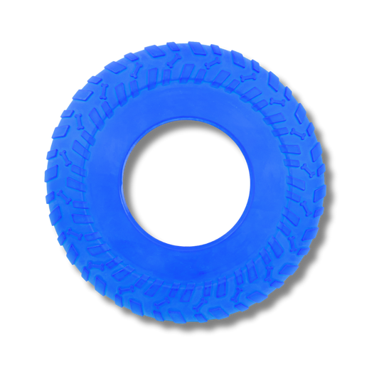 TINNY CHUMS FRISBEE DE GOMA TIPO ANILLO 10 25.5cm azul y naranja by SHARPAW