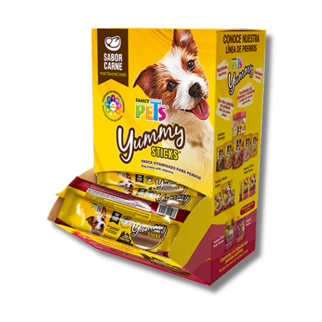YUMMY STICKS CARNE 50 PZ - 1 KG