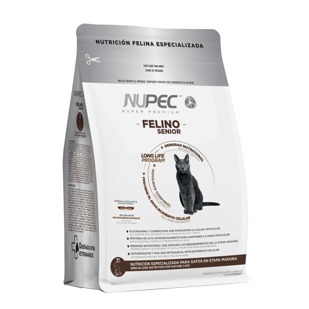 Alimento Croquetas Nupec Felino Senior Para Gatos