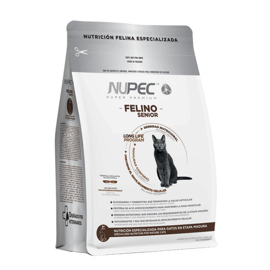 Alimento Croquetas Nupec Felino Senior Para Gatos