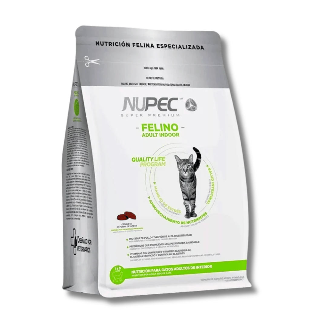 Alimento Croquetas Para Gatos Nupec Felino Adult Indoor