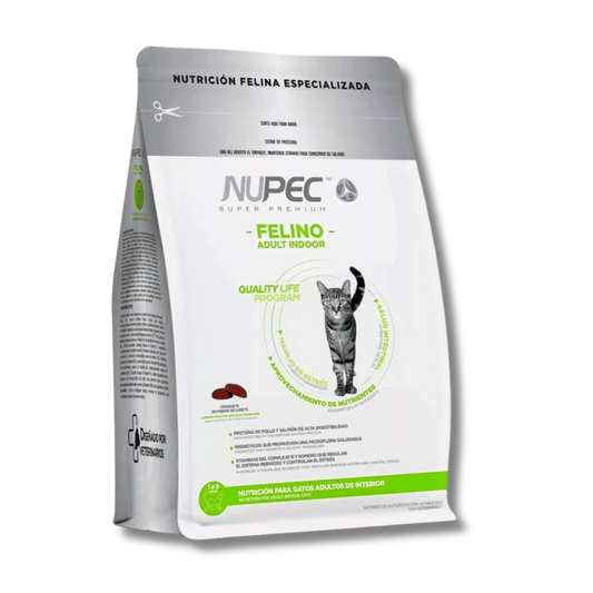 Alimento Croquetas Para Gatos Nupec Felino Adult Indoor