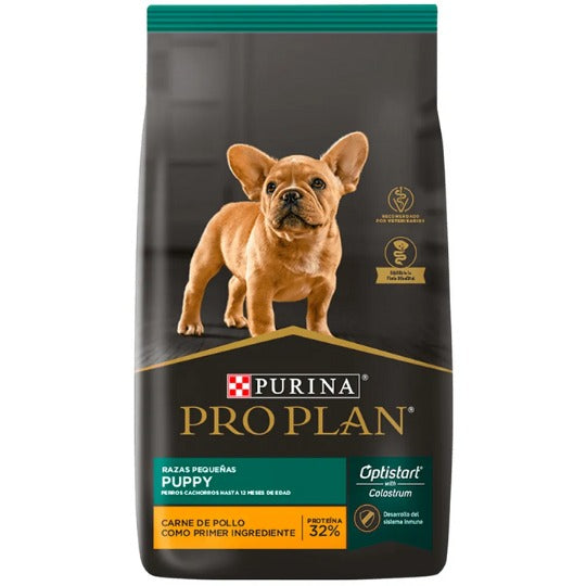 ALIMENTO PRO PLAN PUPPY PARA PERROS CACHORROS DE RAZAS PEQUEÑAS OPTISTART CON CARNE DE POLLO