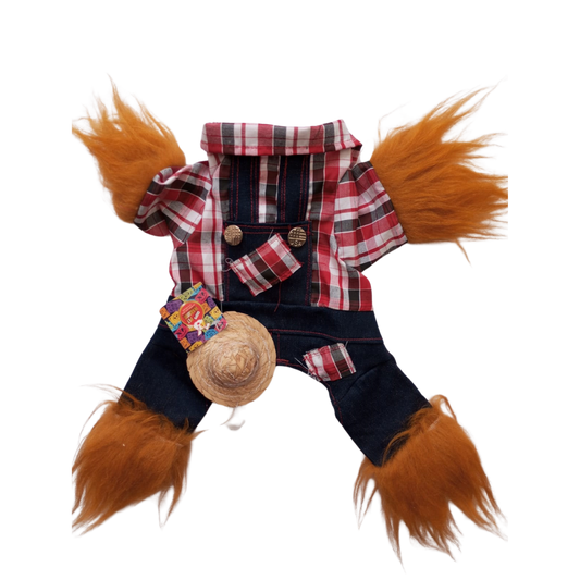 Disfraz En Forma De Espantapájaros Para Mascotas