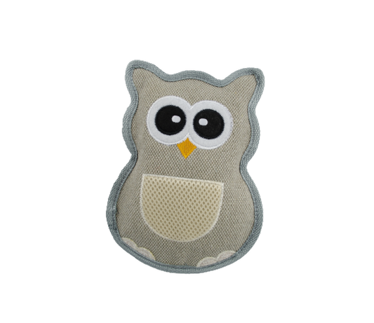 FLUFFY CHUMS JUGUETE DE PELUCHE CON SONIDO TIPO SQUEAKY ESTILO BUHO 23cm by SHARPAW
