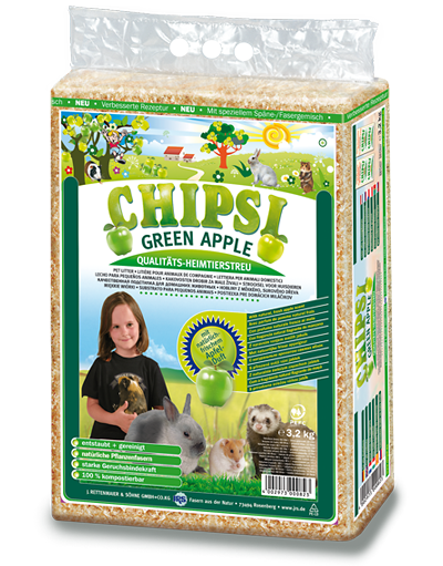 LECHO P/ROEDORES CHIPSI GREEN APLE 15LT ASERRIN