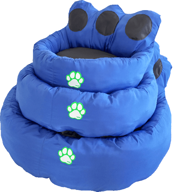 Cama para perros online en forma de huella