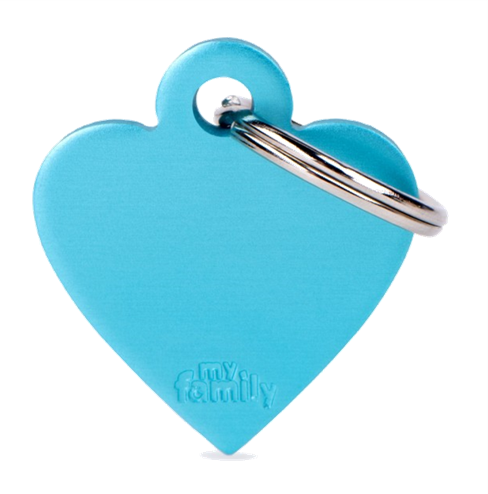 Placa De Identificación En Forma De Corazón Para Mascotas, Aluminio, Grabado Incluido