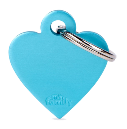 Placa De Identificación En Forma De Corazón Para Mascotas, Aluminio, Grabado Incluido