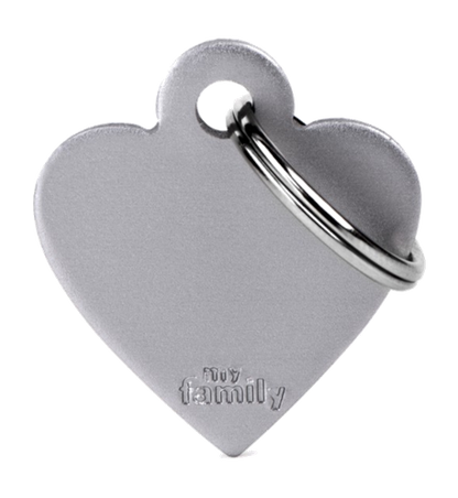 Placa De Identificación En Forma De Corazón Para Mascotas, Aluminio, Grabado Incluido
