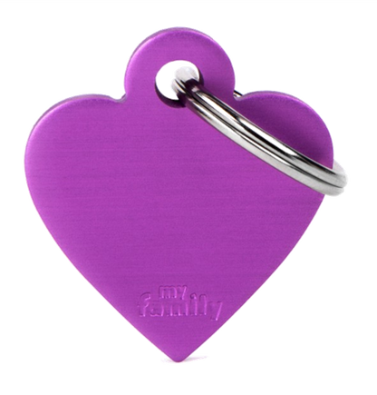 Placa De Identificación En Forma De Corazón Para Mascotas, Aluminio, Grabado Incluido