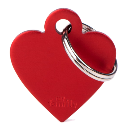 Placa De Identificación En Forma De Corazón Para Mascotas, Aluminio, Grabado Incluido