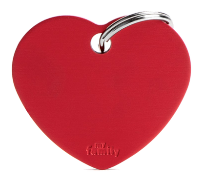 Placa De Identificación En Forma De Corazón Para Mascotas, Aluminio, Grabado Incluido