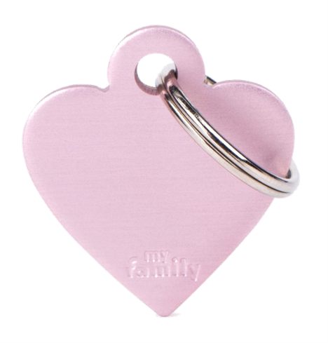 Placa De Identificación En Forma De Corazón Para Mascotas, Aluminio, Grabado Incluido