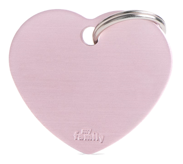 Placa De Identificación En Forma De Corazón Para Mascotas, Aluminio, Grabado Incluido