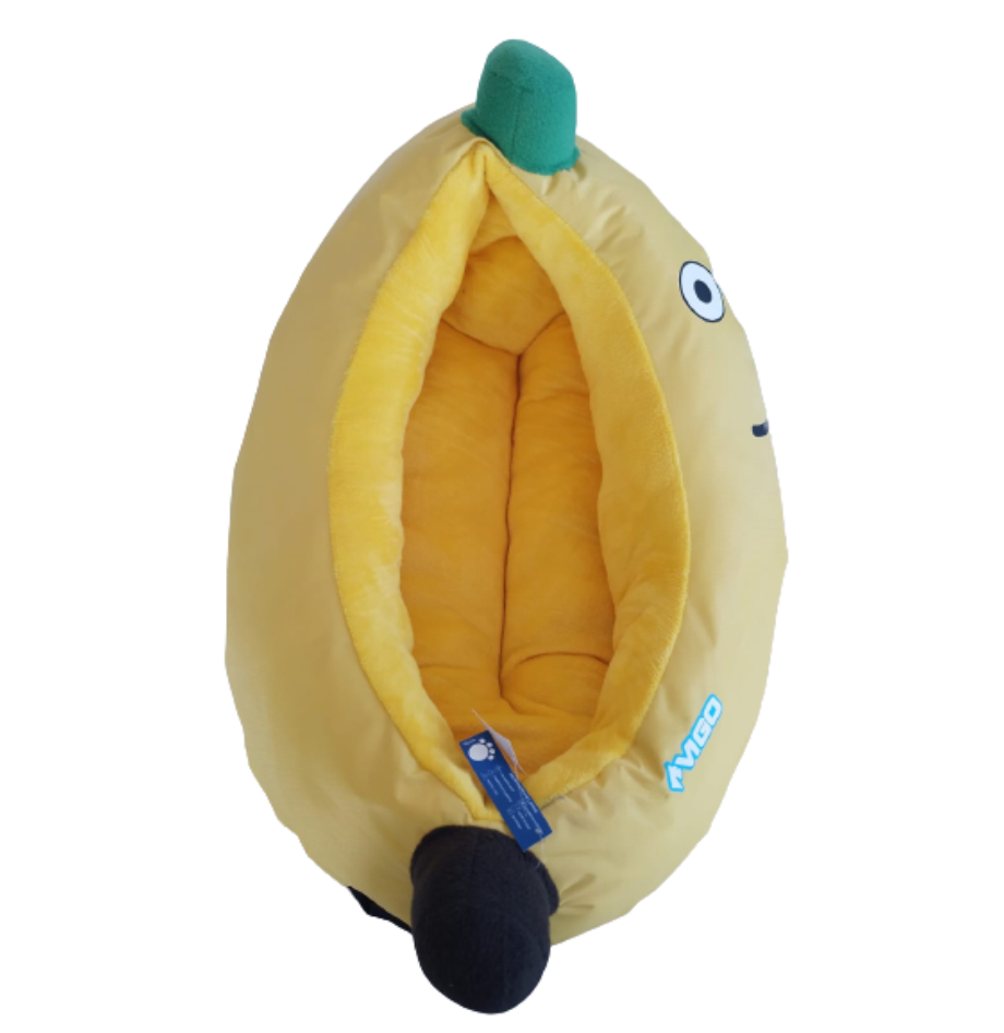 Cama En Forma De Banana Para Perros