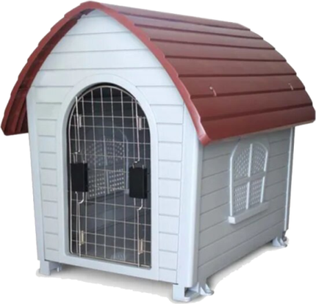 Casa Importada Sunny Térmica Con Teja Y Puerta De Metal Para Perro