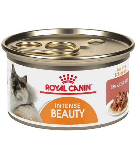 LATA DE ALIMENTO HÚMEDO ROYAL CANIN PARA GATOS INTENSE BEAUTY 165 GR