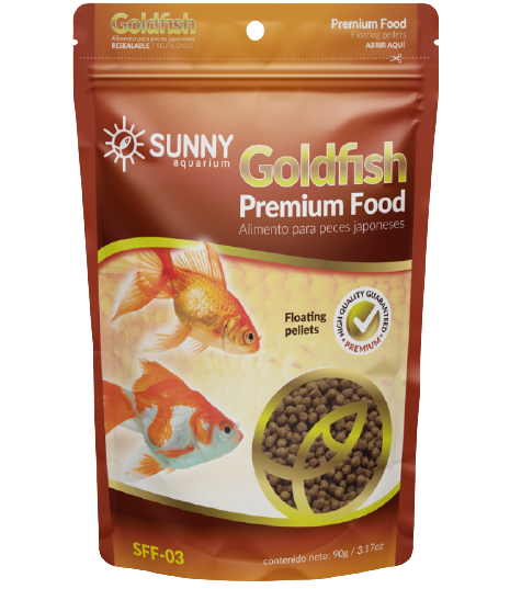 Sunny Gold Fish Pellet 90g  Alimento Premium para Peces Dorados