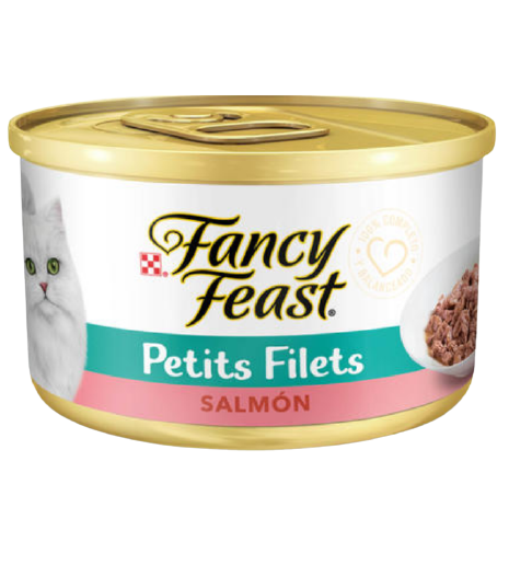 FANCY FEAST MINIFILETES CON SALMON 85GRS