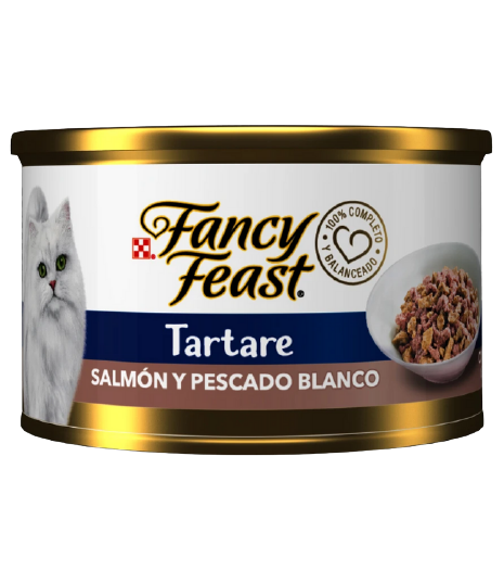 FANCY FEAST TARTARE SALMON & PESCADO BLANCO 85GRS