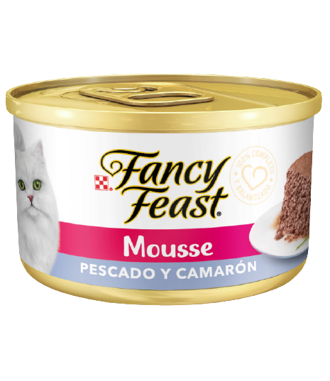 FANCY FEAST MOUSSE CAMARON & BACALAO 85GRS