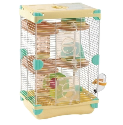 Jaula Sunny Land Importada De Plástico Chica 2 Pisos Para Hamster