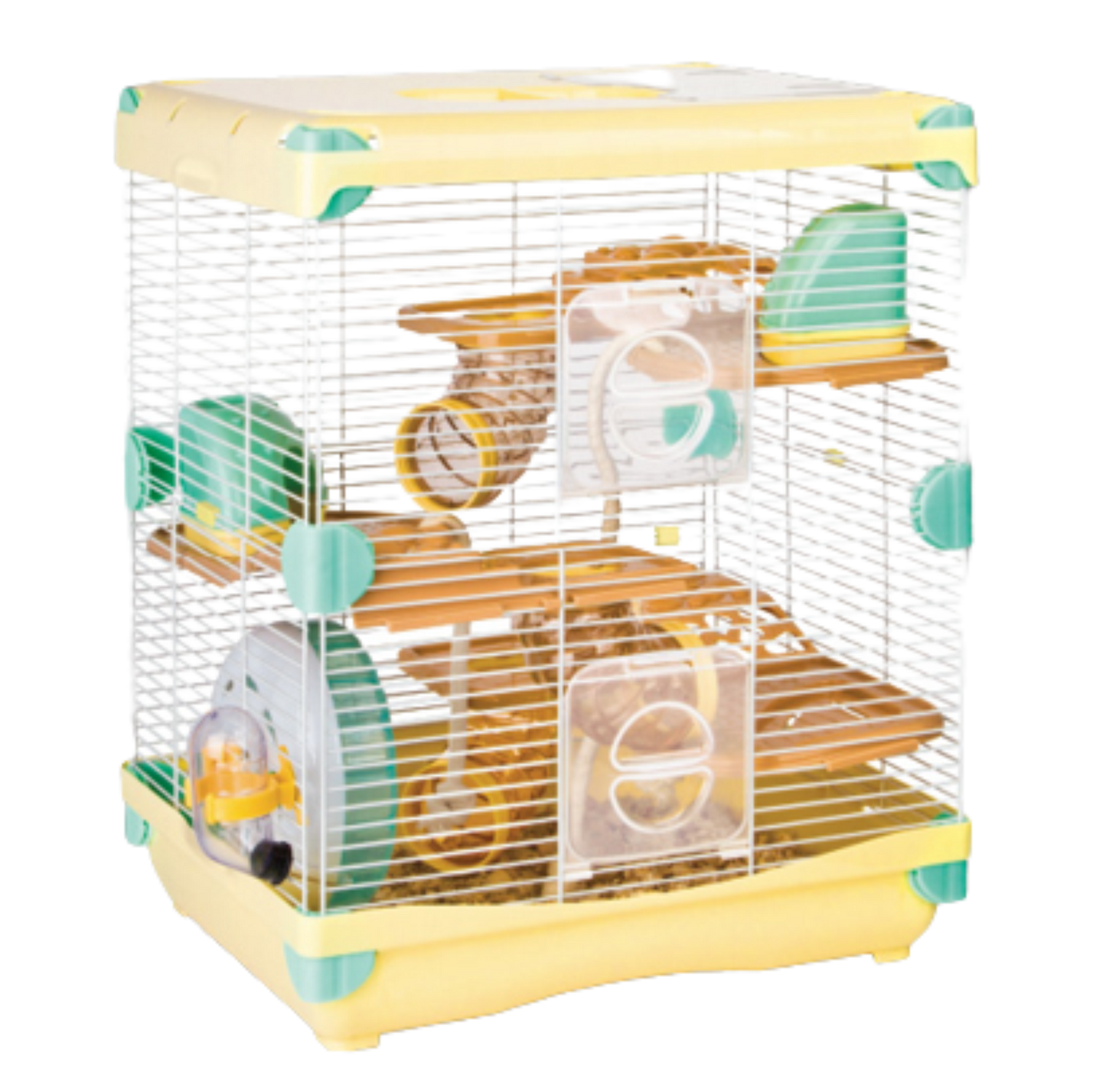 Jaula Casa Sunny De Plástico Para Hamster Importada De 2 Pisos Equipada