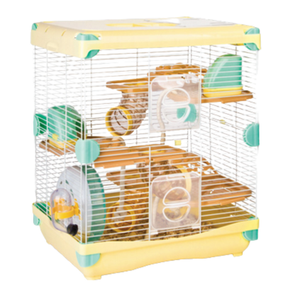 Jaula Casa Sunny De Plástico Para Hamster Importada De 2 Pisos Equipada