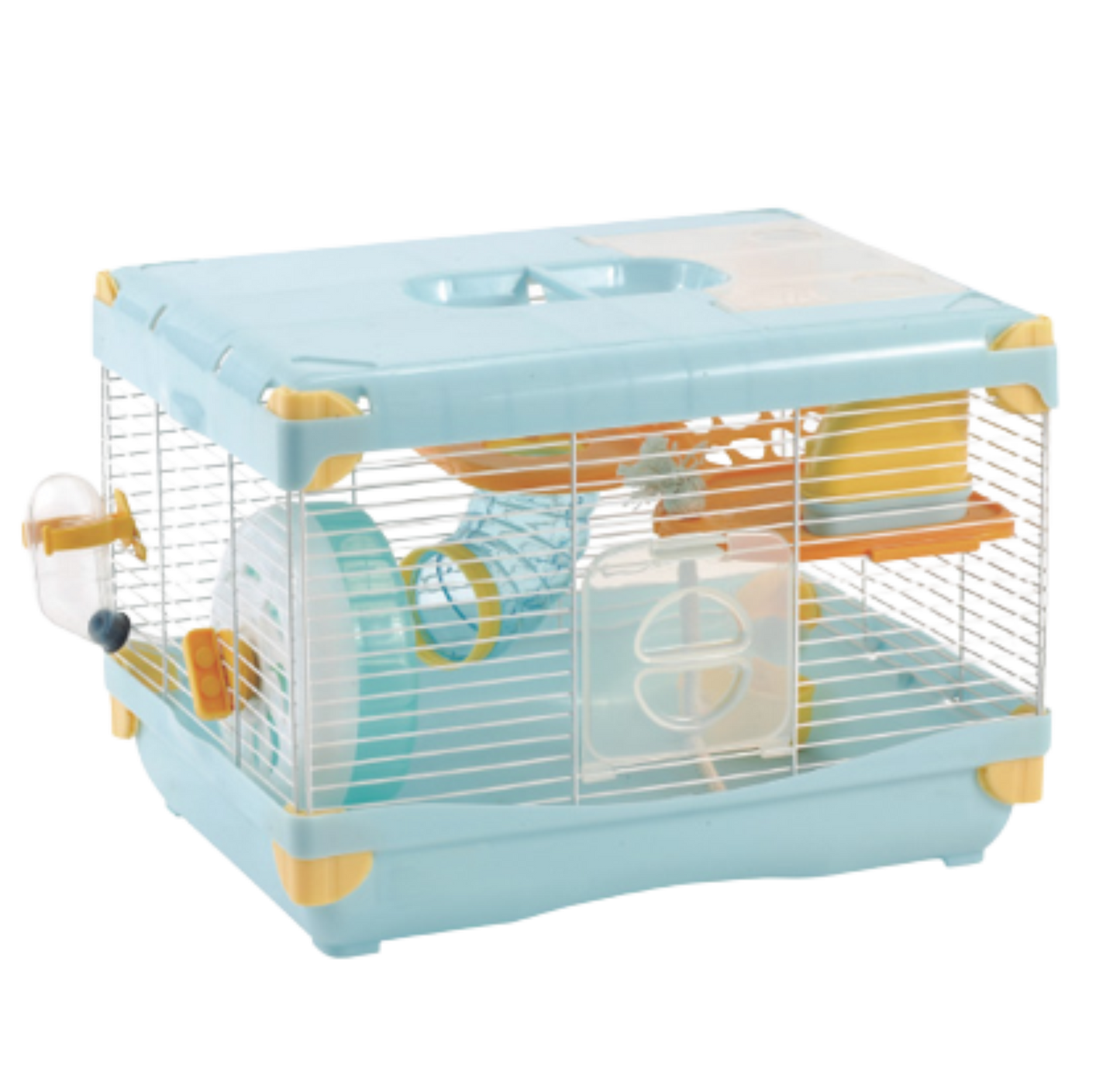 Jaula Casa Sunny De Plástico Para Hamster Importada De 1 Pisos Equipada