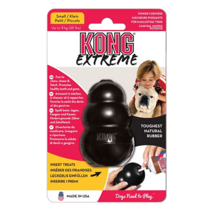 Juguete Mordedera Kong Extreme De Goma Negra Para Perros