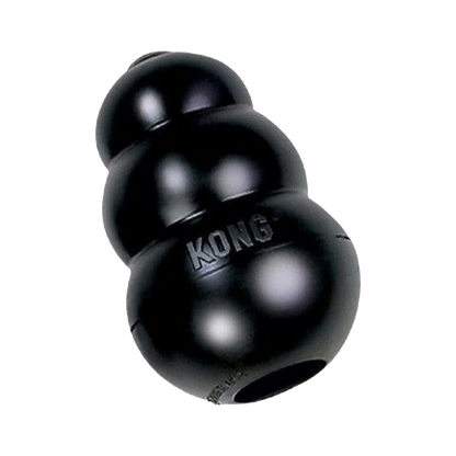 Juguete Mordedera Kong Extreme De Goma Negra Para Perros