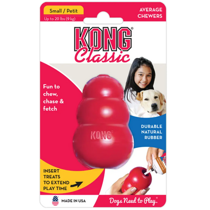 Juguete Mordedera Kong Classic De Goma Rojo Para Perros