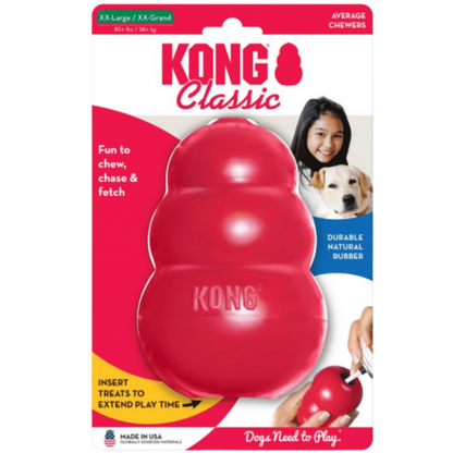 Juguete Mordedera Kong Classic De Goma Rojo Para Perros