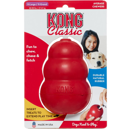 Juguete Mordedera Kong Classic De Goma Rojo Para Perros