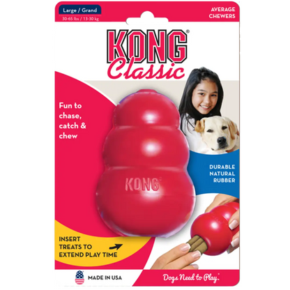 Juguete Mordedera Kong Classic De Goma Rojo Para Perros