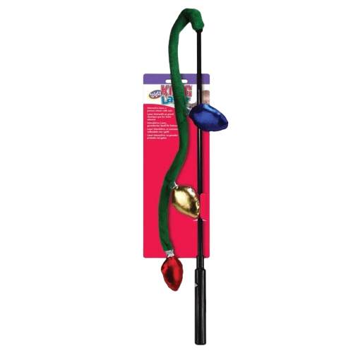 JUGUETE NAVIDEÑO EN FORMA DE VARITA CON LASER INTERACTIVO PARA GATOS
