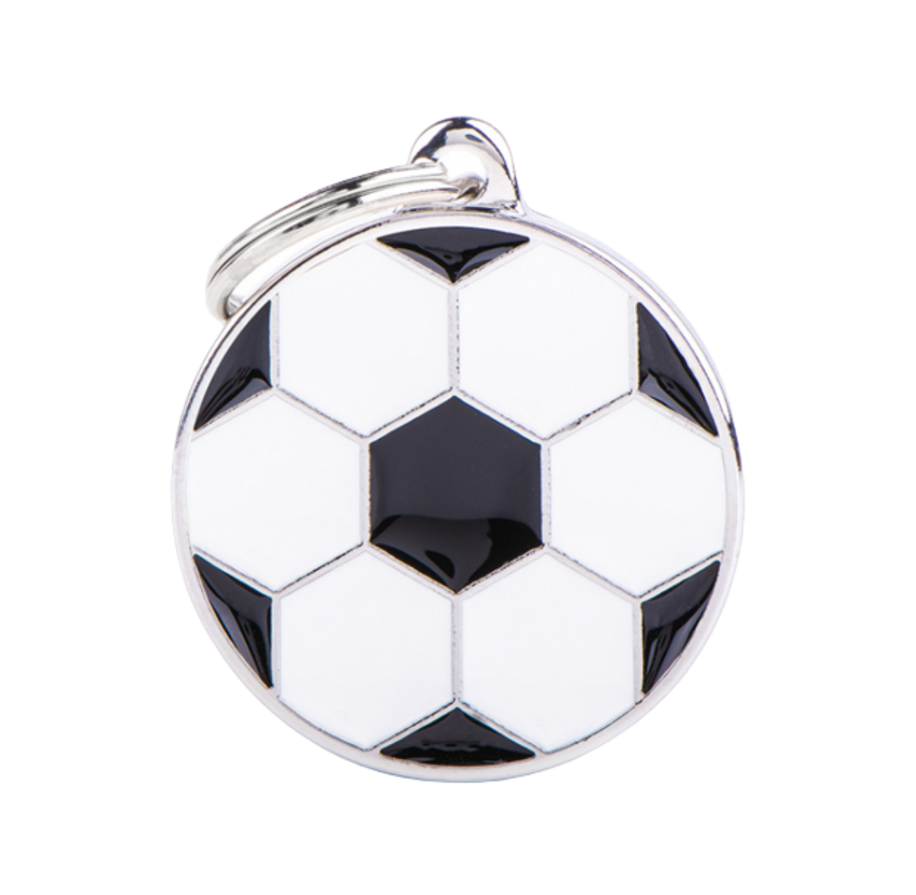 Placa De Identificación En Forma De Balón De Fútbol, Grabado Incluido
