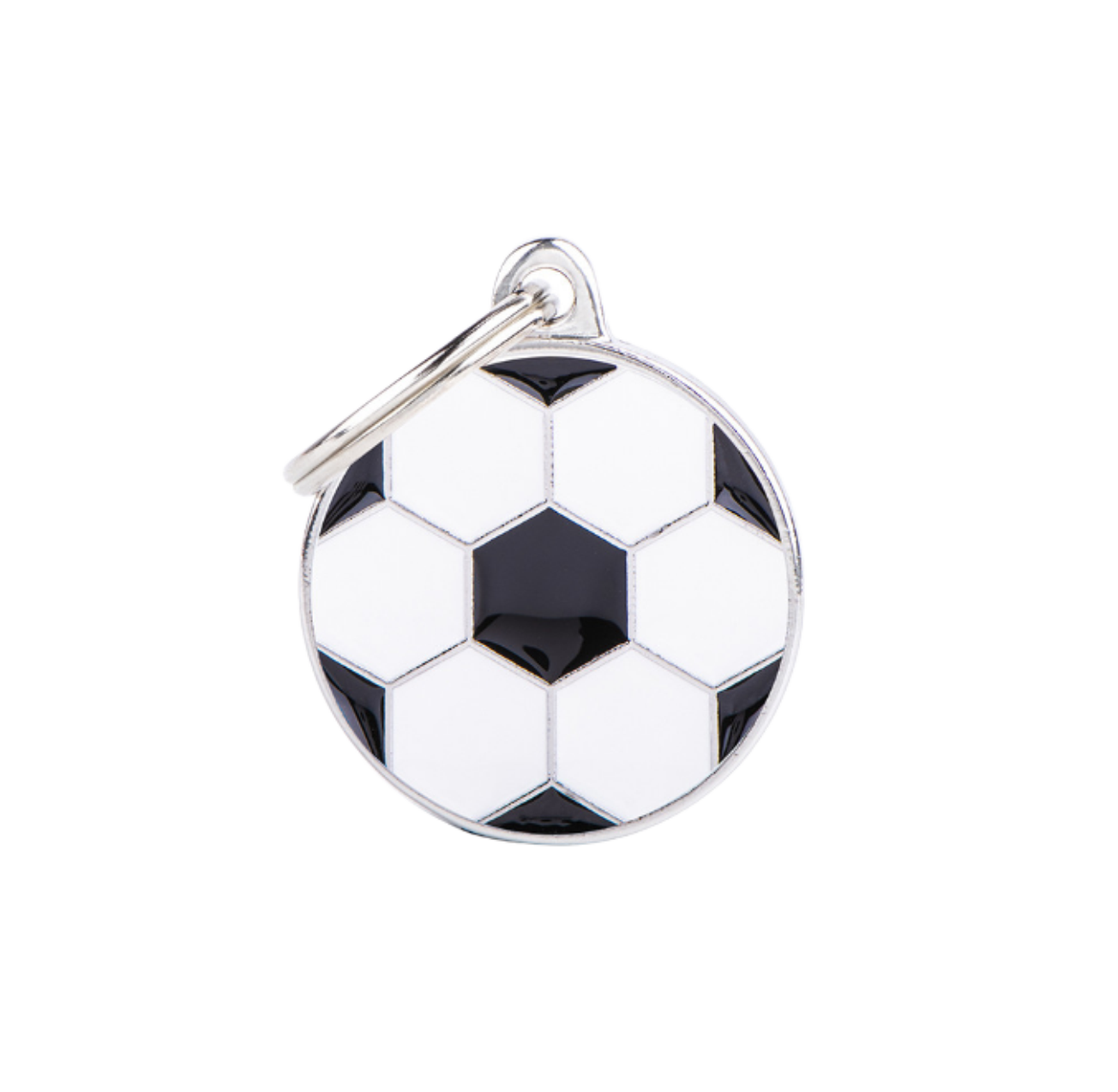 Placa De Identificación En Forma De Balón De Fútbol, Grabado Incluido