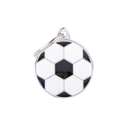 Placa De Identificación En Forma De Balón De Fútbol, Grabado Incluido