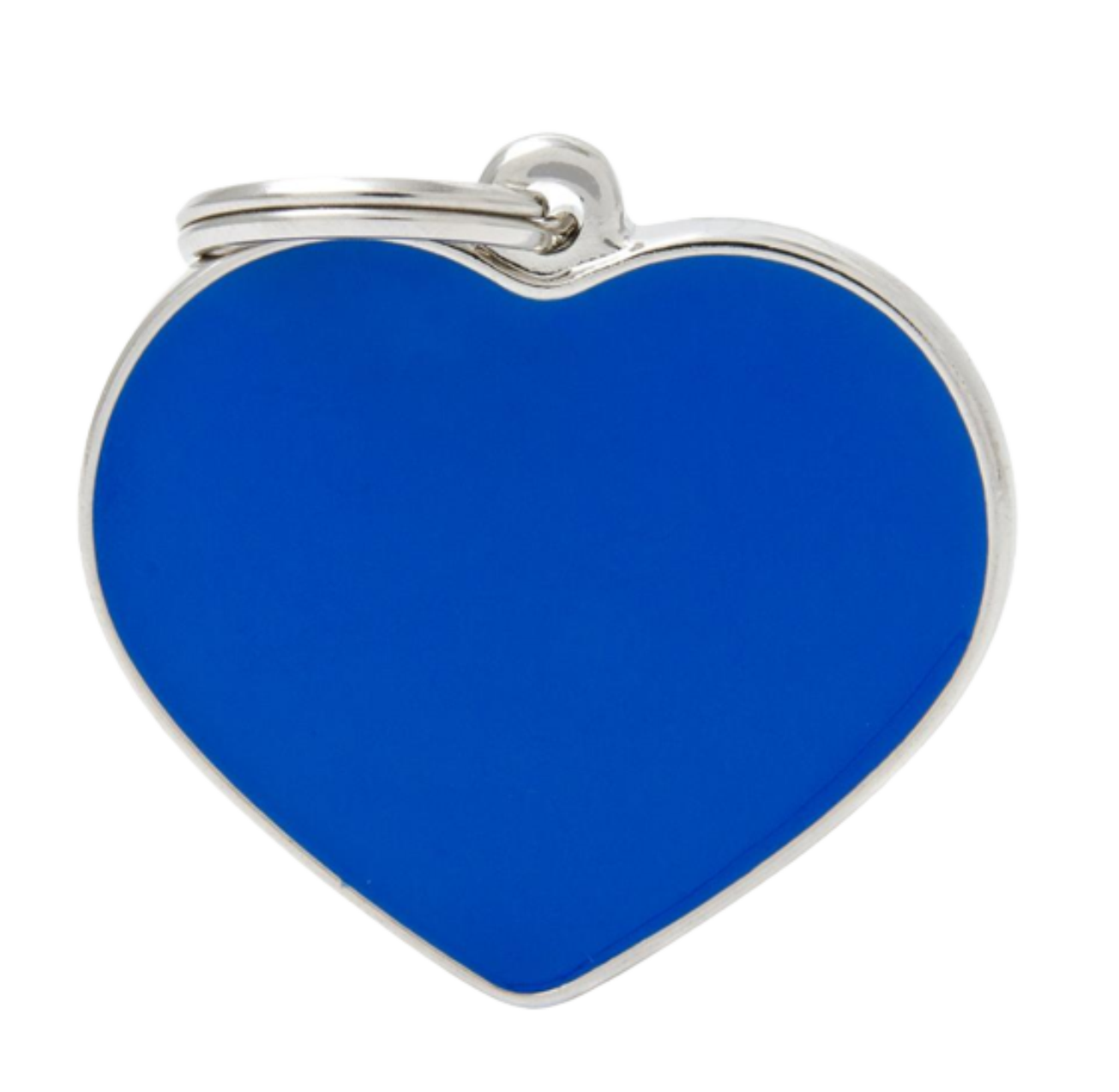 Placa De Identificación En Forma De Corazón Esmaltado, Grabado Incluido