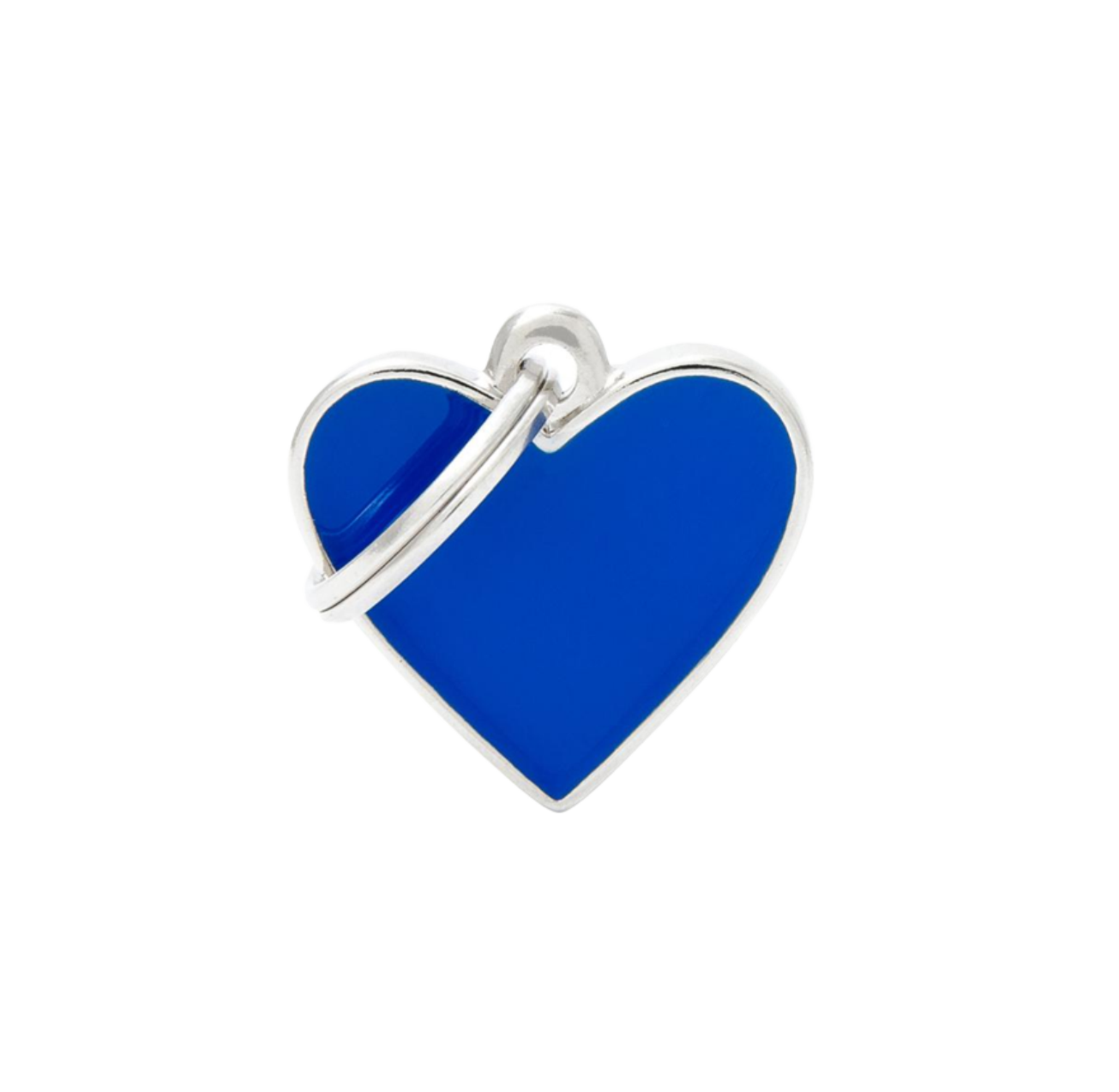 Placa De Identificación En Forma De Corazón Esmaltado, Grabado Incluido