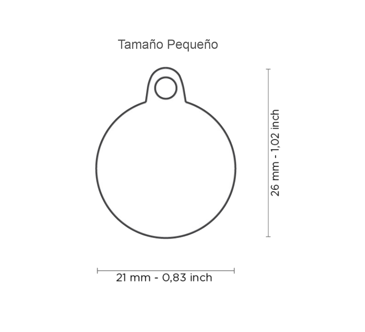 Placa De Identificación Redonda Esmaltado, Grabado Incluido