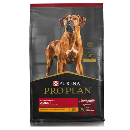 ALIMENTO PRO PLAN ADULT PARA PERROS ADULTOS DE RAZAS GRANDES OPTIHEALTH CON CARNE DE POLLO