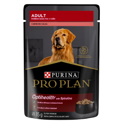 Alimento Húmedo En Sobre Purina Pro Plan Para Perros Adultos Optihealth 85 Gr