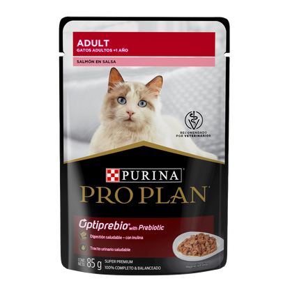 Alimento Húmedo En Sobre Purina Pro Plan Para Gatos Adultos Optiprebio 85 Gr